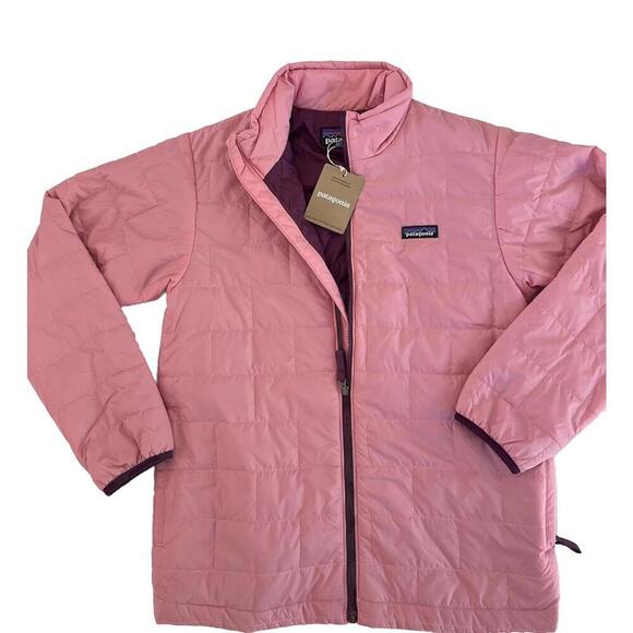 Patagonia Other - $119 Patagonia Girl’s Nano Puff Insulated Brick Quilt Jacket Planet Pink Size XL